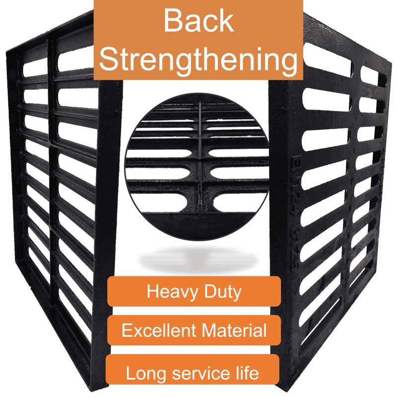 DuuMuut Cast Iron Drain Grate, 20x16 Outdoor Drain Cover, B
