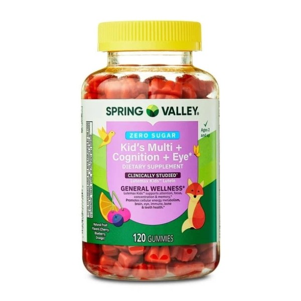 Spring Valley Kids Multi + Cognition & Eye Gummies 120ct