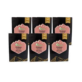 Applewood Signature Himalayan Pink Fine Salt, Premium Quality, 500g. Non-GMO, Kosher & Halal salt for seasoning. (6pk)