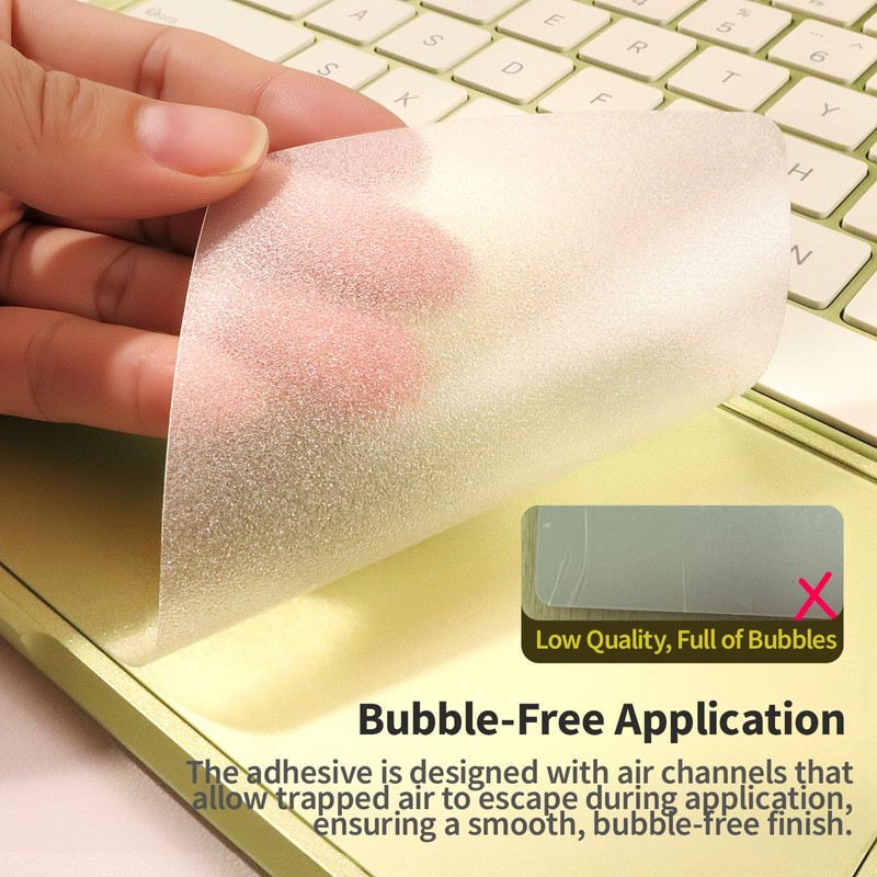 uconsmimo Frosted Transparent Vinyl Skin for 2026 MacBook Neo 13"