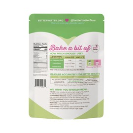 Better Batter Artisan Blend Multipurpose Certified Gluten-Free Flour, Top 8 Allergen Free, Cup for Cup Baking Alternative to Ordinary Flour 2.5LB Pouch
