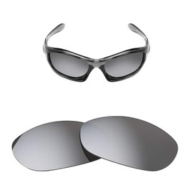 Replacement Polarized Lenses for Oakley Monster Dog Oakley Multi Options (Titanium, MirrorShield - Polarized)