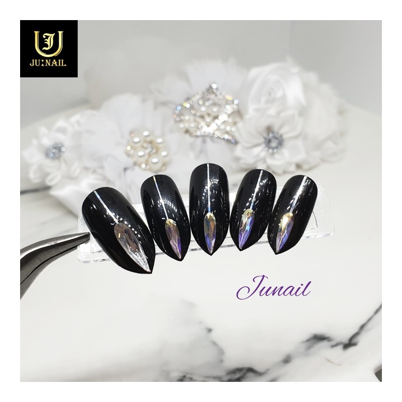  No.1201 Handmade Nail Tips - Long Stiletto / No.1201