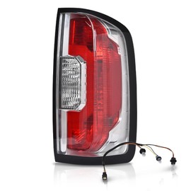 G-PLUS Tail Light w/Bulb Right Passenger Side Compatible with GMC Canyon 2015-2022(Submodel:Terrain,Denali,Base,SL,SLE,SLT,AT4,Elevation,Elevation Standard) 84328813 GM2801273 Red/Clear Lens