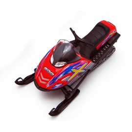 KiNSMART Diecast Model Snowmobile Turbo 5.25" Red