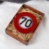 Lustapotheke® Handmade Soap for 70th Birthday in Traffic Sign Look