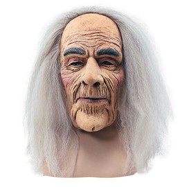 Bristol Novelty BM248 Creepy Old Man Mask and Hair, Mens, Multi Coloured, One Size
