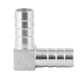 Metaland Stainless Steel 3/8" Hose Barb Elbow 90 Degree L Right Angle Barbed Fitting Water Fuel Air