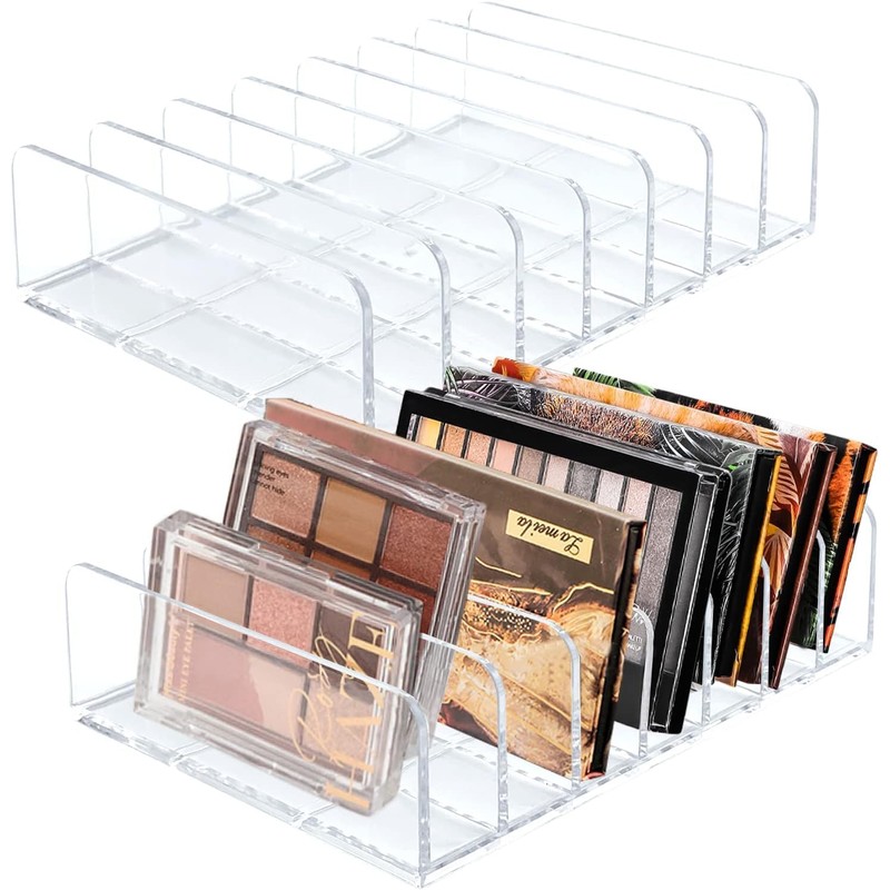 1pc Clear Eyeshadow Palette Makeup Organizer,Money Storage Rack,Multifunctional Desktop Cash