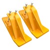 FUYEAR Tractor Bucket Protector,Ski Edge Protector,2pcs Yellow Heavy Duty Steel
