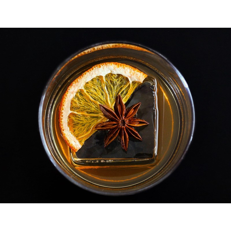 The Perfect Garnish Co. Dehydrated Orange Wheels - 30 Slices