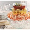 Pyrex 3 Piece Glass Mixing Bowl Set with 1, 1.5,
