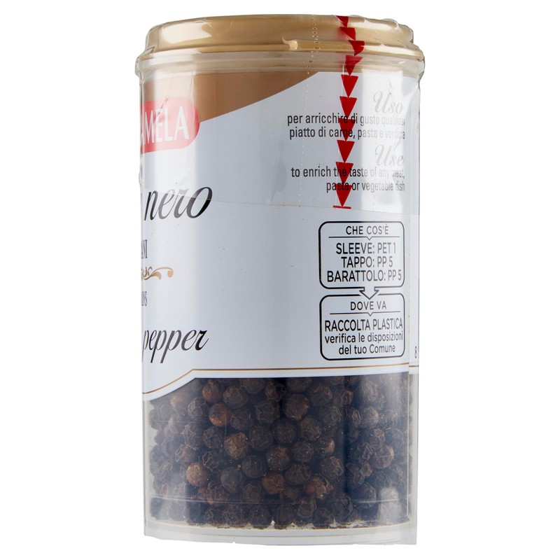 Cannamela, La Dispensa, Pepe Nero in Grani, Confezione da 85g,