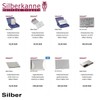 SILBERKANNE Candlestick with Pearl Pattern H 7 cm Premium Silver