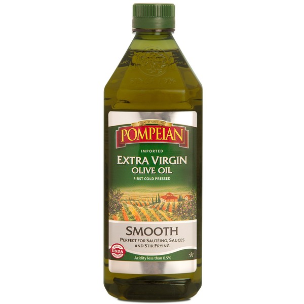 Pompeian Extra Virgin Olive Oil 16 oz Plastic Bottle (3) Smooth Flavor