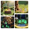 102Pcs Mini Resin Animals Bulk to Hide Luminous Mini Animals