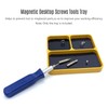 Magnetic Desktop Screws Tools Parts Tray Holder Storage Plate Box