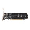 PCIE X16 to M.2 M KEY Expansion Card NVMEx4 SSD