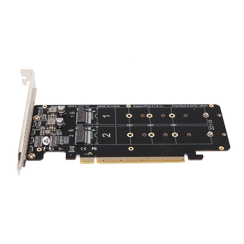 PCIE X16 to M.2 M KEY Expansion Card NVMEx4 SSD