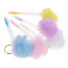 WOONEKY 5pcs Eyelash Brush Eyebrow Comb Makeup Brush Set Spoolie Lash Extensions Supplies for Girls Women