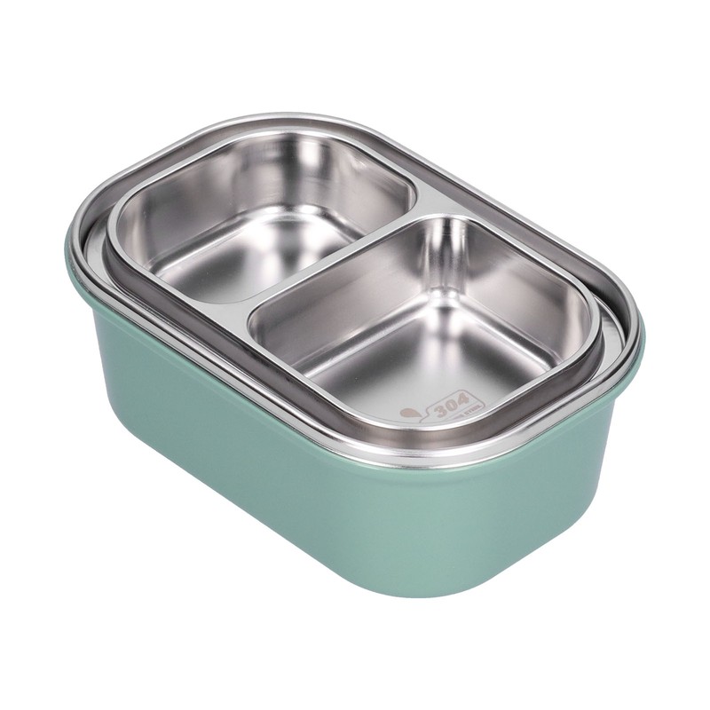 1.2L Stainless Steel Bento Box Doublelayer LeakProof Sealed Food Container