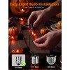 12PK Flickering Flame Light bulbs, Halloween Light Bulbs for Chandeliers