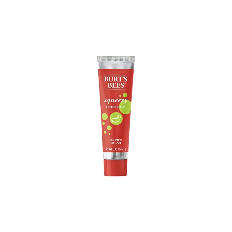 Burts Bees, bálsamo labial tintado Squeezy Summer Melon, 0.43 onzas