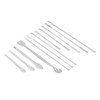 12Pcs Laboratory Spatula Stainless Steel Reagent Scoop Spoon Tool Set