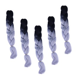 BIUDECO 5pcs Fake Braid Headwear Gradient Braid Hair Piece Braiding Hair Wig High Temperature Wire Wig Perfect for Special Occasions