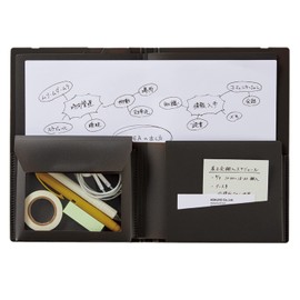 Kokuyo BIZRACK Document File A42 Fold Brown Black F-BRFLD950D