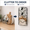 5-Tier Wall Mounted Pot Lid Organizer – Space-Saving Kitchen Storage