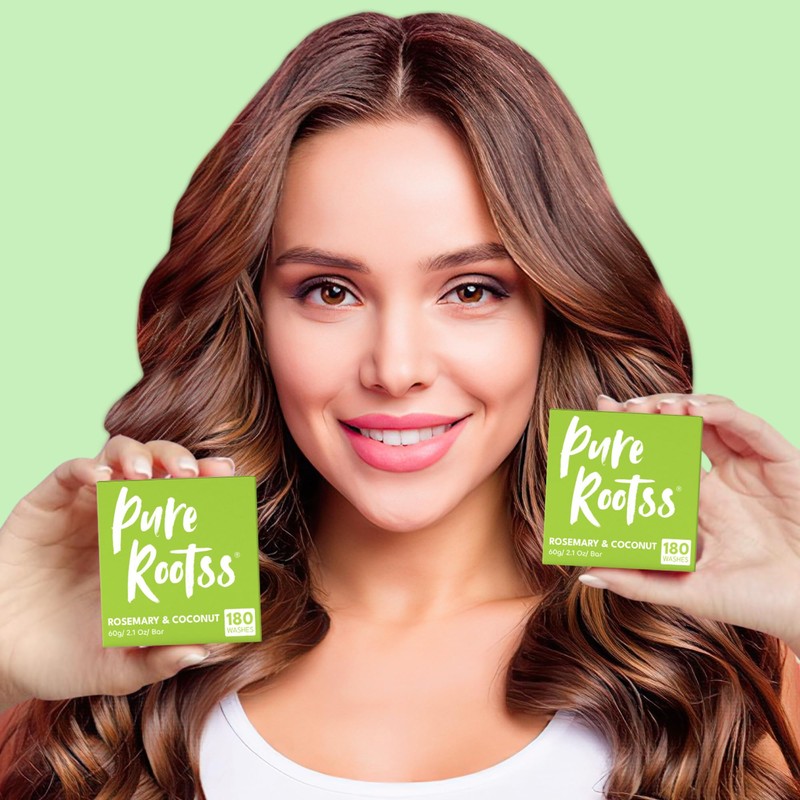 PureRootss Rosemary Shampoo and Conditioner Set 3 Pieces Hair Growth