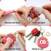 MC Fashion Cute Flower PU Leather Keychain Holder for AirTag