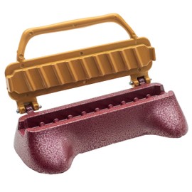 Seabella Premium Aluminum Kebab Maker ,Heavy-Duty, Non-Stick Skewer Press with Food-Grade Teflon Coating ,Effortless Meat Shaping, Easy Clean, fast BBQ ,Grilling, (Red)