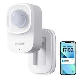 GoveeLife Human Presence Sensor, 2.4 GHz Wi-Fi Required, Smart mmWave Radar & PIR Wired Motion Sensor, Zone Positioning, Multi-Person Detection, Support Alexa & Google Home, for Indoor Home Automation