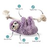 Fringe Studio Dog Toy, Violet Sloth On A Rope-Plsh Pet