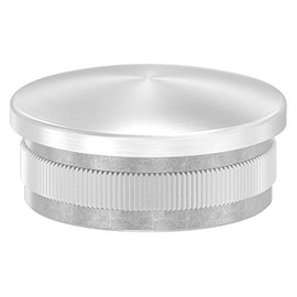 End cap slightly curved, hollow, for pipe diameter 42.4 x 1.8 mm, for hammering in