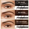 EONFAVE Waterproof 3D Eyebrow Pencil with 4 Fork Tips, Microblading