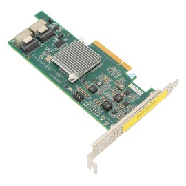 Zunate Hard Drive Array Card, 6G PCI E X8 Array Card with 2 SAS Interfaces and SATA3 Bandwidth, Supports 16T Hard Drive HBA Hard Drive Array Card for