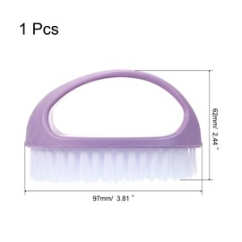 PATIKIL Laundry Scrub Brush Cleaning Brush with D Handle Purple