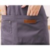 Watwass Cotton Canvas Aprons Black for Stylist Bartender Gardener Waitress
