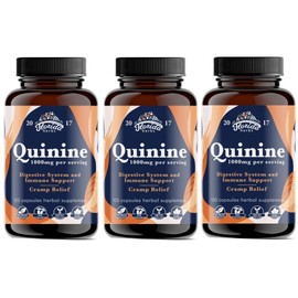 FLORIDA HERBS Leg Cramps Support Organic Pills - 1000 mg - Quinine Tablets for Cramp Defense - Cinchona Bark Herb Supplement - Quinine Capsules for Muscle Cramp - Made in USA - 1000 mg (330 Count)