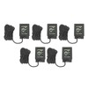 5PCS Electronic Digital Display Thermometer Black Mini Embedded Indoor Digital