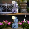 Goodeco Solar Elephants Statue - Outdoor Decorations with Solar LED