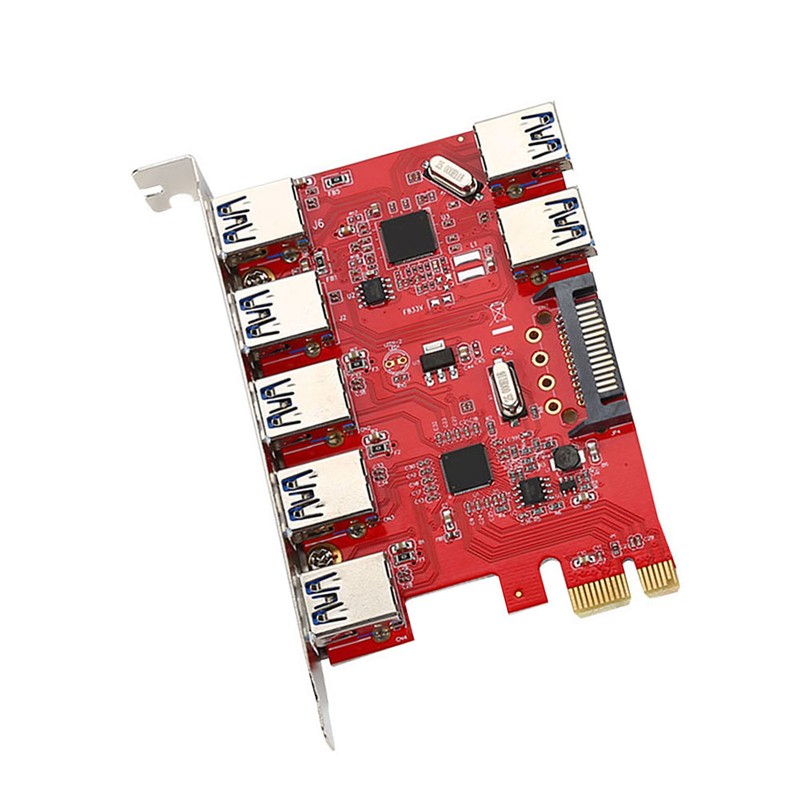 PCI-E to 5 Port USB 3.0 and 2 Port USB