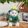 Dog Christmas Outfit Green Pet Cloak Puppy Cape Xmas Tree