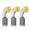 3 pack 126984 Carbon Brush with Spring for Miller Welder
