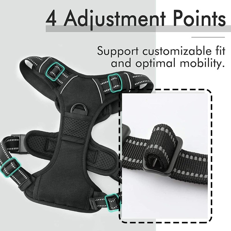 BDSHUNBF Dog Harness Large Dog No Pull Pet Harness with