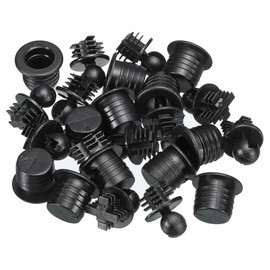 sourcing map Speaker Grill Guides Plastic Black Ball Socket Type Dia 10.6mm for Speaker Parts Accessories Pack of 12