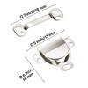 Lakesstory Metal Hook and Eye Nickel Sewing Hooks & Eyes